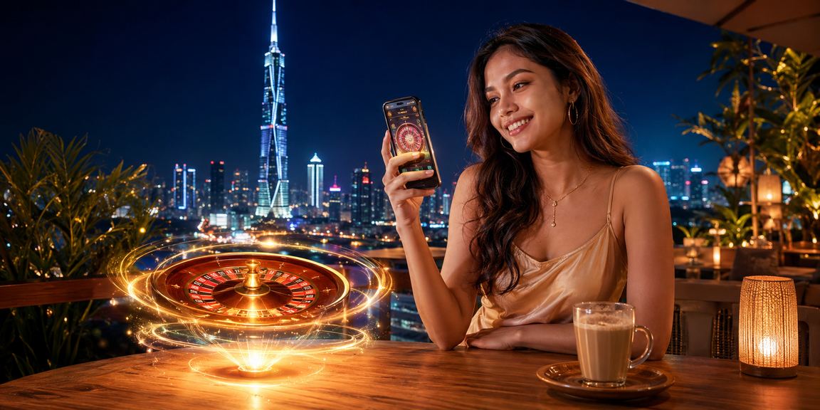 Pemain menikmati permainan rolet di Kuala Lumpur melalui 47400