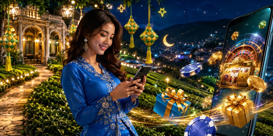 Pemain kasino mudah alih Malaysia dalam baju kurung menggunakan platform 47400
